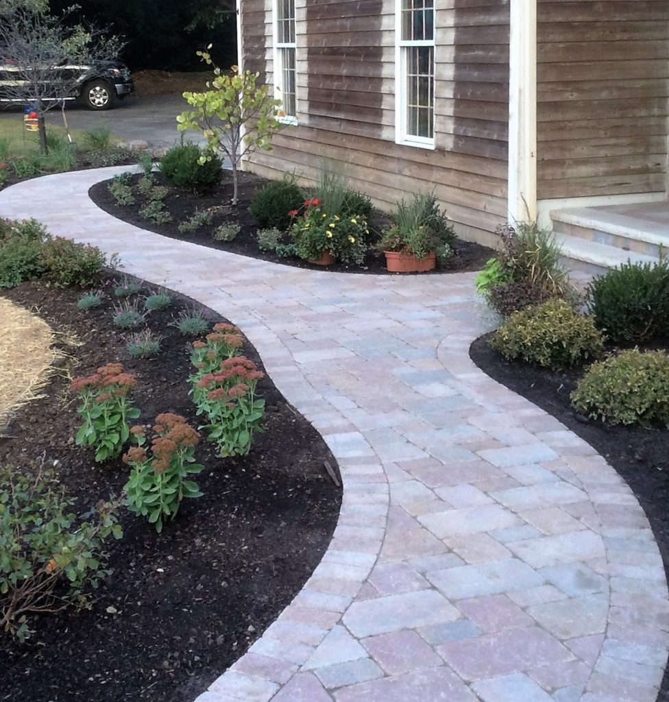 Sheetz Landscaping - Barrington Brick Paver Sidewalks, Paver Sidewalk 